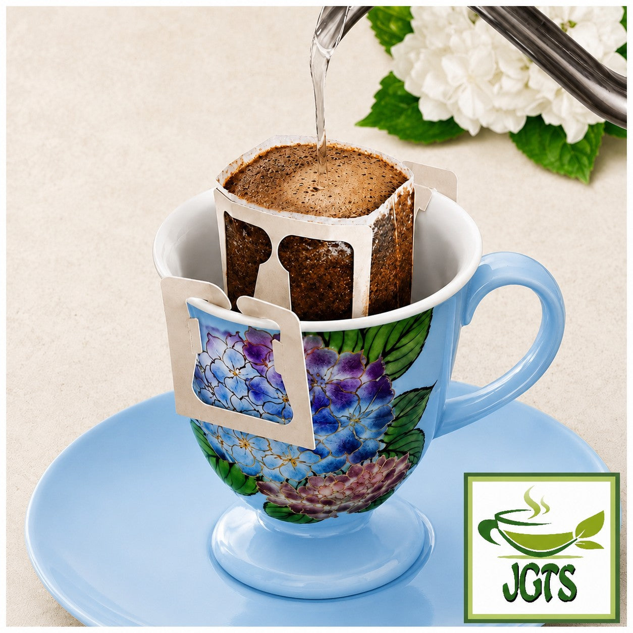 Ogawa Limited Edition Summer Drip Coffee  - Drip hand brewed coffee in cup 