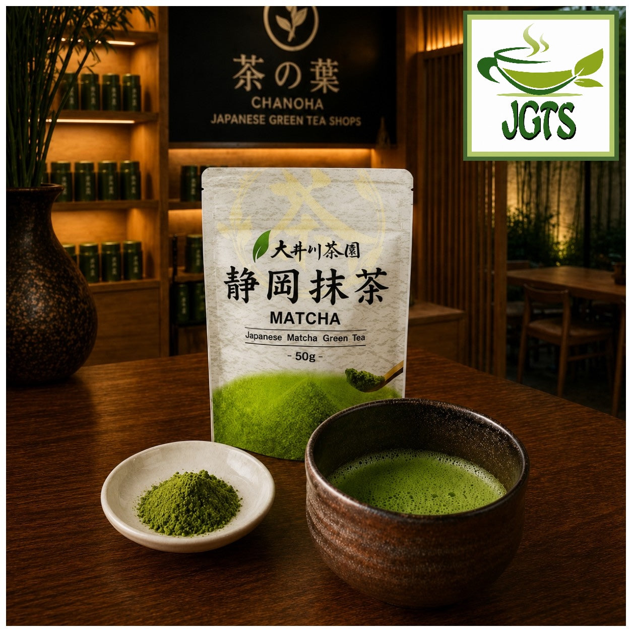 Oigawa - Shizuoka Matcha - Fresh whisked in a matcha bowl