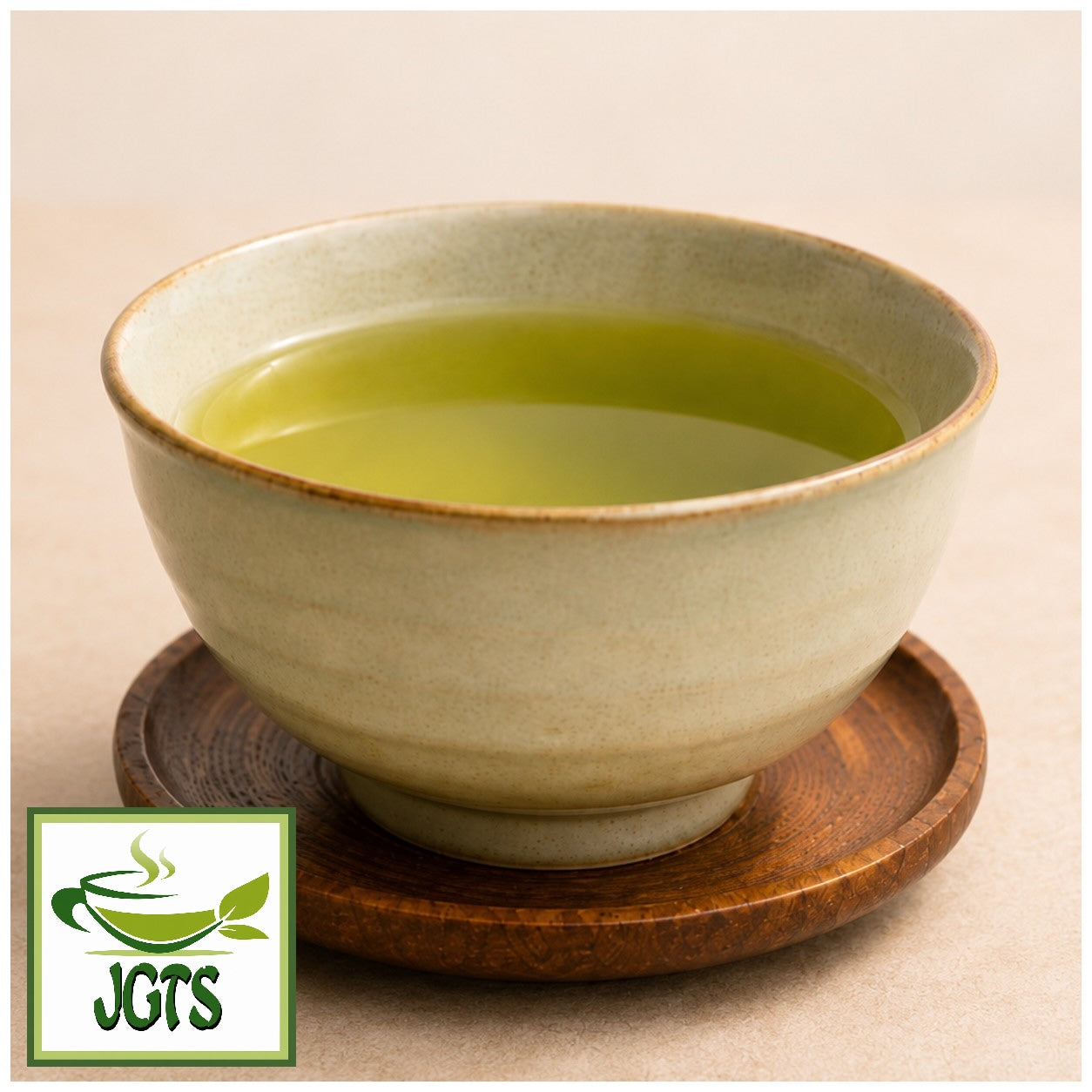 Organic - Kagoshima Sencha Green Tea - brewed green tea in cup