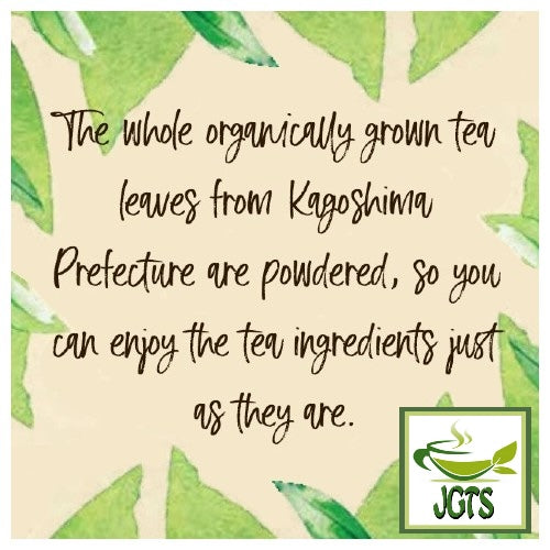 Organic Powdered Green Tea from Kagoshima - Powdered organic tea leaves