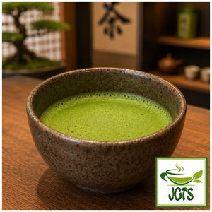 (Powder) Uji Matcha    - Bowl of matcha served at teashop