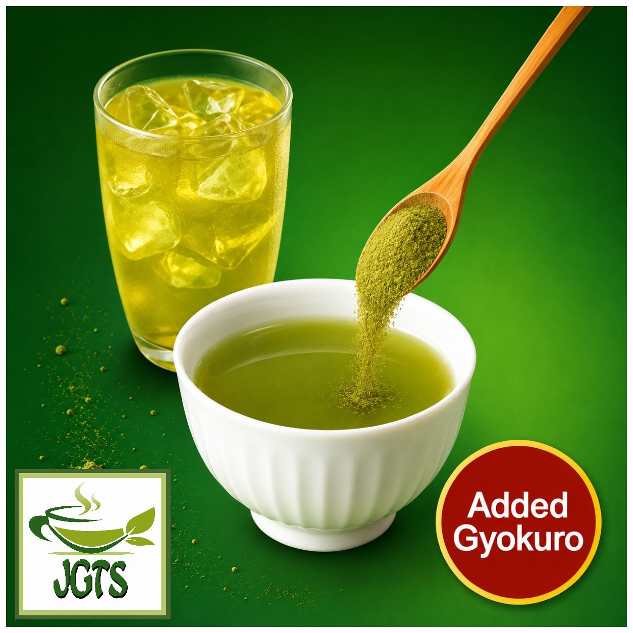 Ryokucha Green Tea with Uji Matcha and Gyokuro (Large Size) - Added Yame Gyokuro