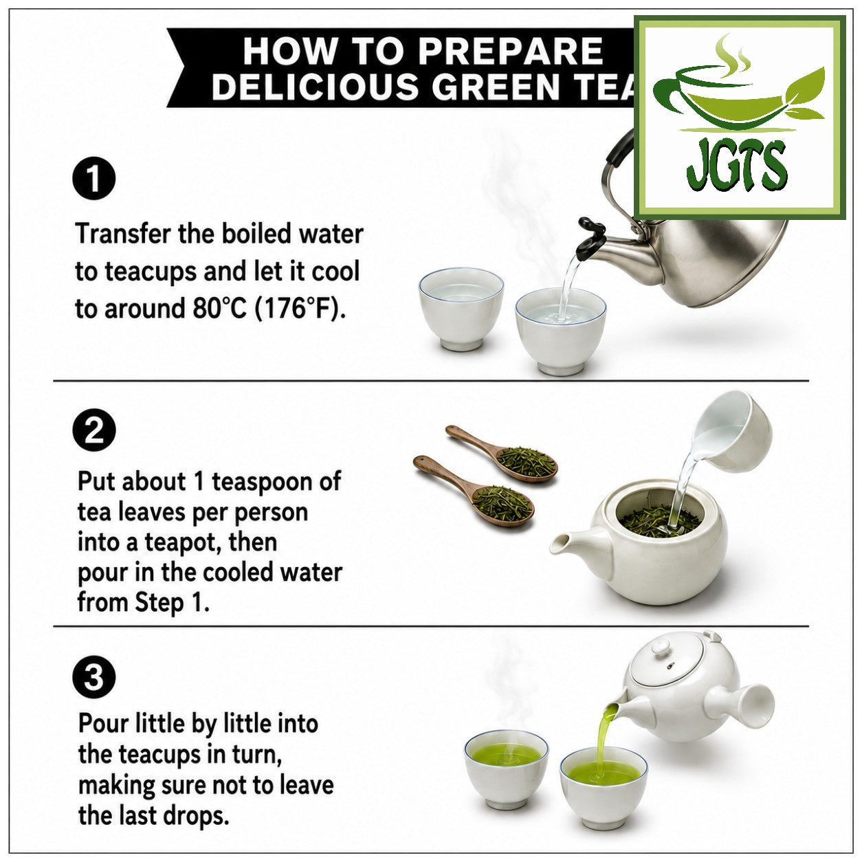 Selected - Uji Sencha Green Tea from Kyoto - Instructions to brew Uji Sencha (E)