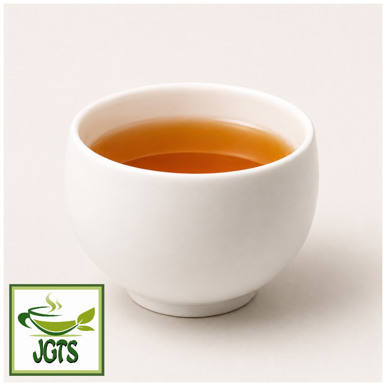 Shizuoka - Roasted Green Tea (Houjicha) - Houjicha brewed in white cup