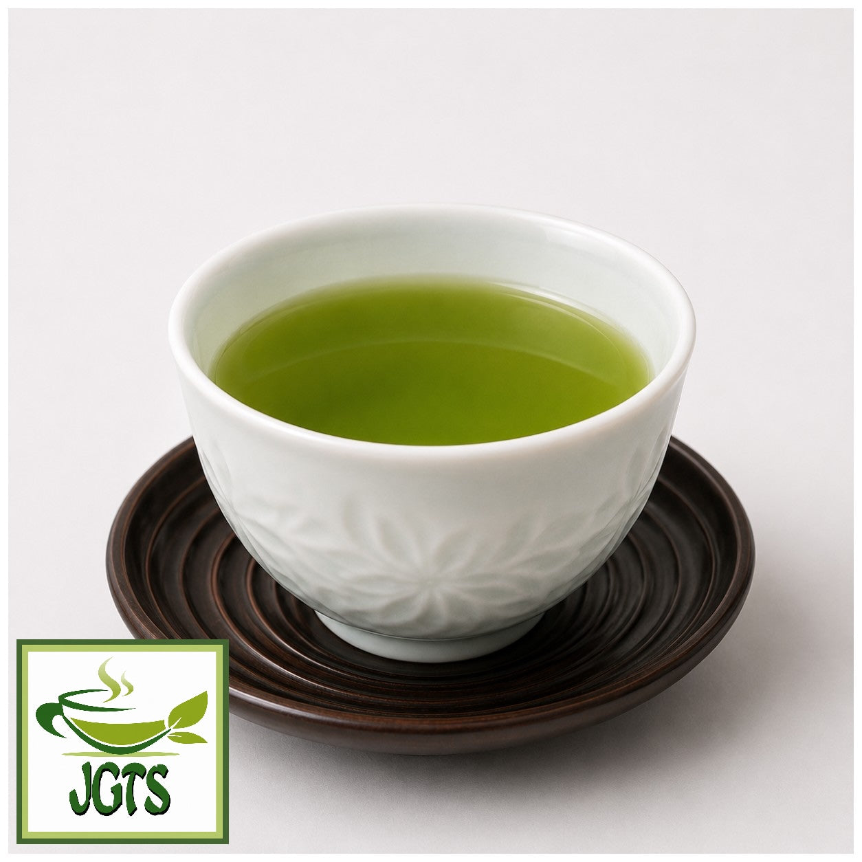 Shizuoka Powdered Green Tea (100 grams) - Served hot in a tea cup
