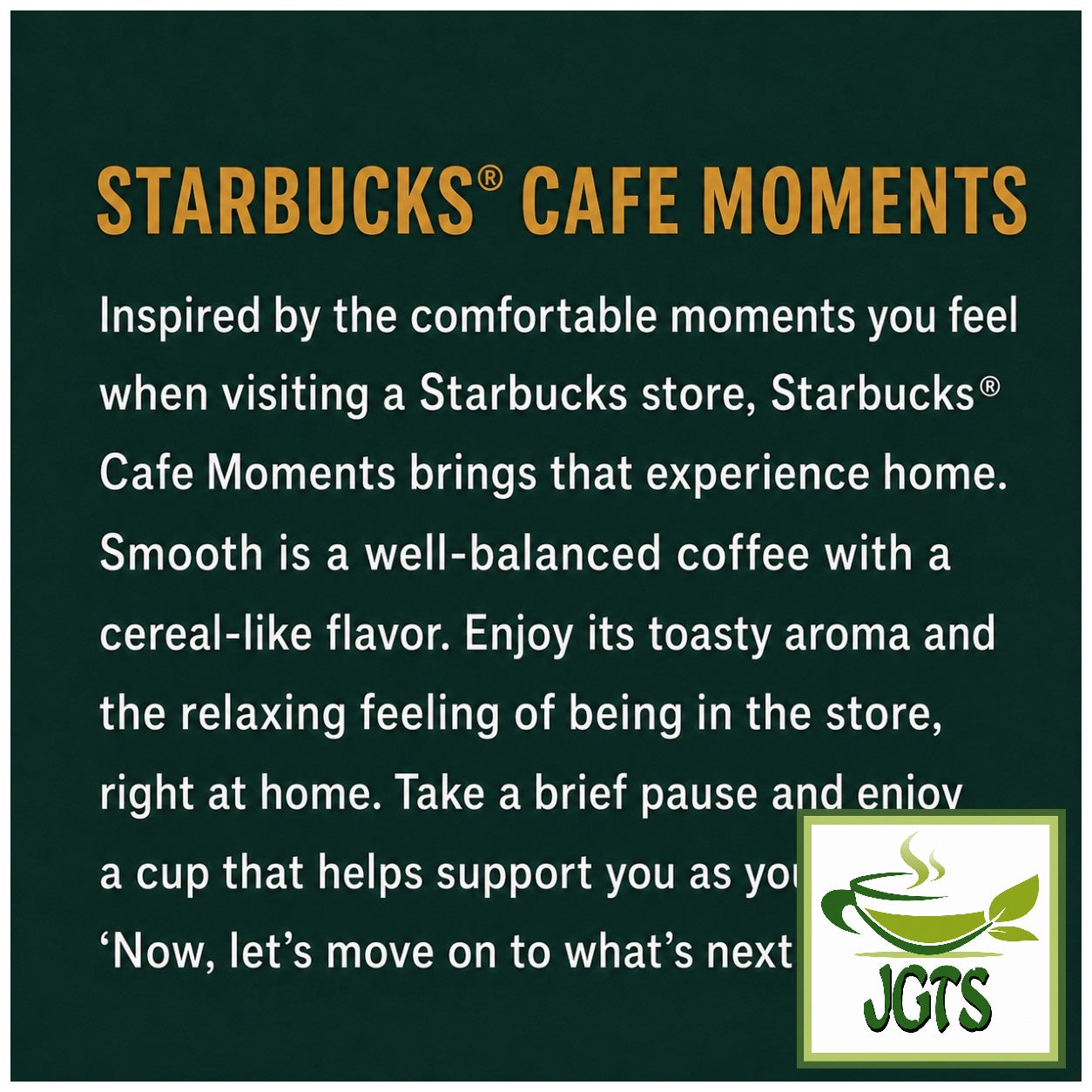 Starbucks - Cafe Moment "Bright" (Jar) - Starbucks rich and bright blend (E)