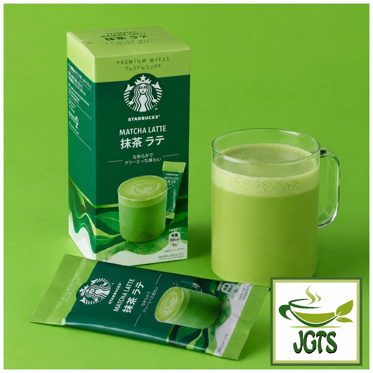 Starbucks - Premium Mix Matcha Latte - One stick brewed in cup with box 