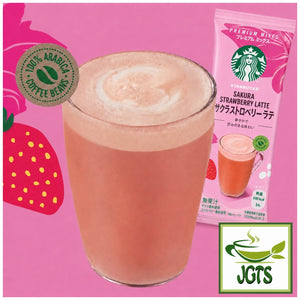 Starbucks - Premium Mix Sakura Strawberry Latte - Brewed in cup and package