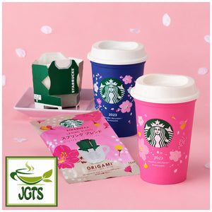 Starbucks Origami Personal Drip Coffee Spring Blend and Cup (1 Pack) - Pink and purple cups with package
