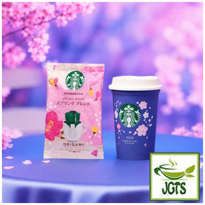 Starbucks Origami Personal Drip Coffee Spring Blend and Cup (1 Pack) - Purple with package