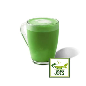 Starbucks Premium Mix Matcha Latte - Brewed in glass