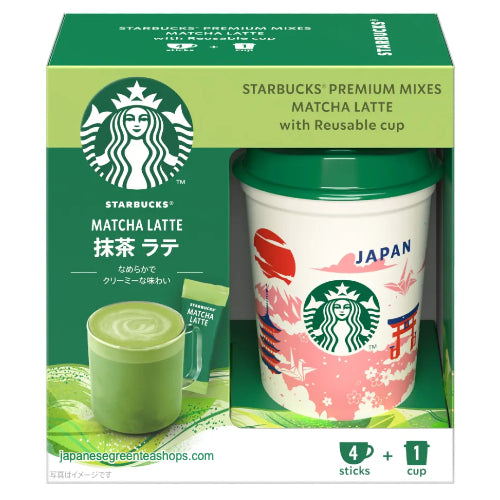 Starbucks Premium Mix Matcha Latte with Reusable Cup