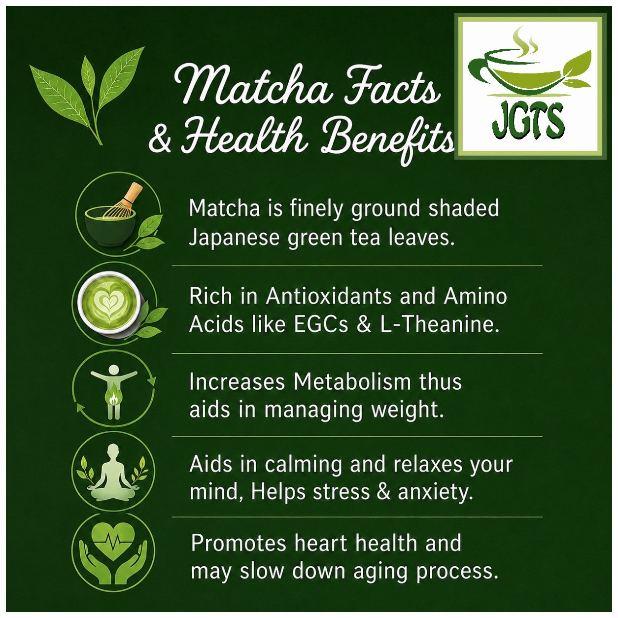 Stone Ground Uji Matcha - Health befefits 0f matcha