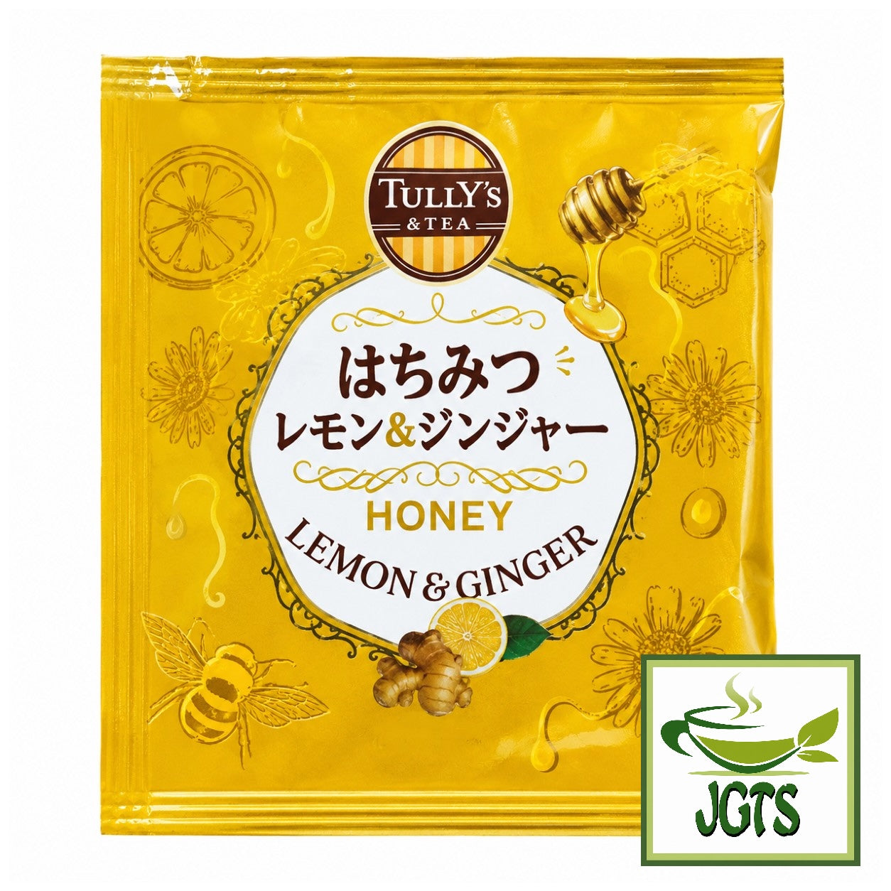 (TULLY'S & TEA) Honey Lemon & Ginger - Individually wrapped teabags