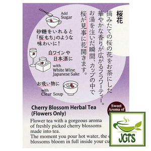 Tea Boutique Sweet Sakura Cherry Blossom Tea - Real Cherry Blossom Tea