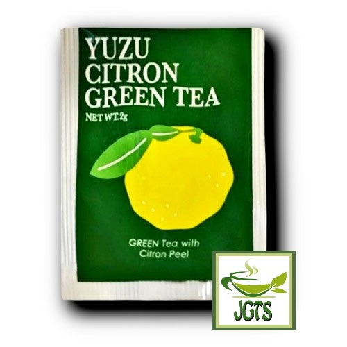 Tea Boutique Yuzu Green Tea (Green Tea with YUZU Citron) - Individually wrapped yuzu teabag