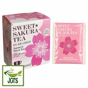 (Tea Boutique) Sweet Sakura Tea (Black tea with Cherry Blossom and Leaf) - Package and one wrapped tea bag