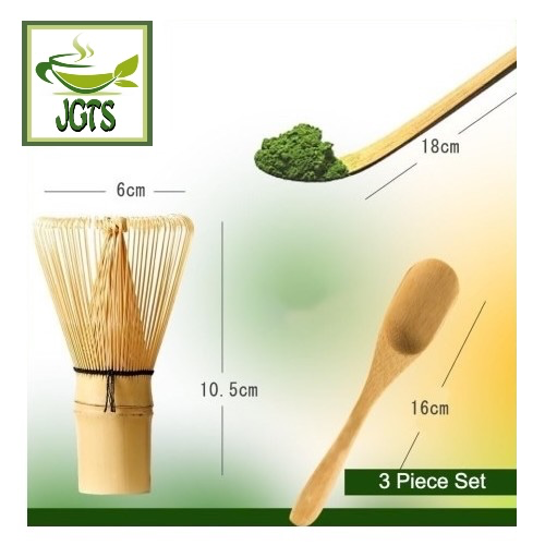 Tea Ceremony Set (Chasen, Chasaku, Tea Spoon) - Three piece set