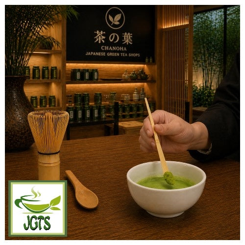 Tea Ceremony Set (Chasen, Chasaku, Tea Spoon) - Using the matcha unensils