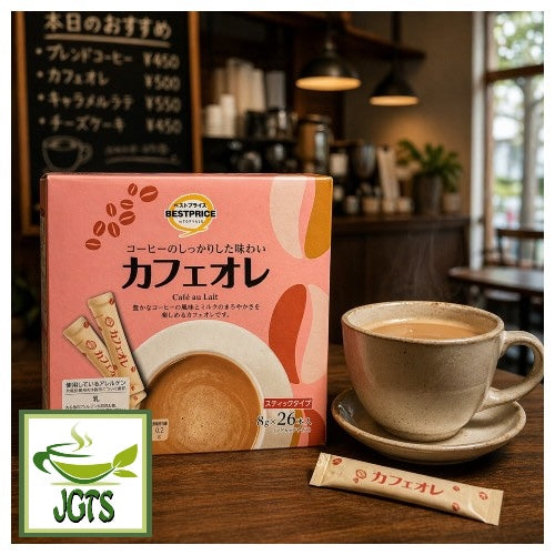 Top Value Cafe Au Lait Stick Coffee (26 Sticks) – Japanese Green