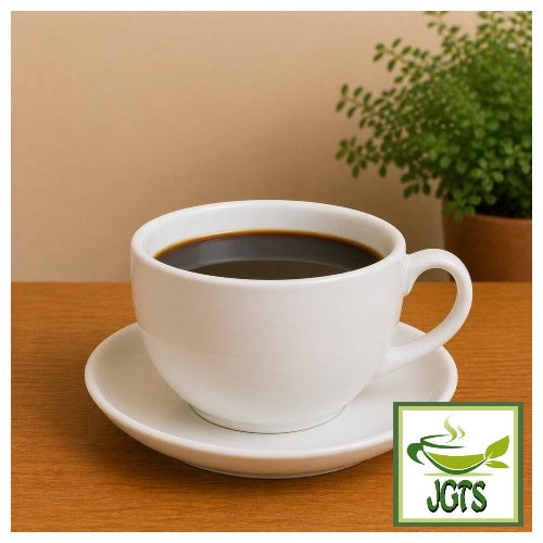 Top Value Green Eye Organic & Fairtrade 100% Mocha Blend Drip Coffee - Cup of brewed coffee