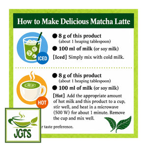 Tsuboichi - Matcha Latte Made with Milk - Instructions to make both hot and cold (ENG)