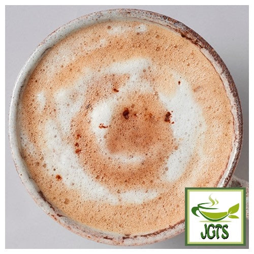 Tsuboichi Black Bean Kinako Latte - Brewed in cup top view