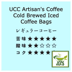 UCC - Artisan's Coffee Cold Brewed Iced Coffee Bags - Flavor chart