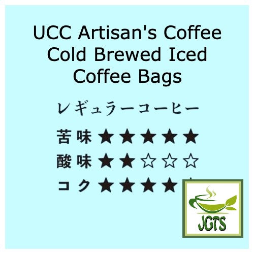 UCC - Artisan's Coffee Cold Brewed Iced Coffee Bags - Flavor chart