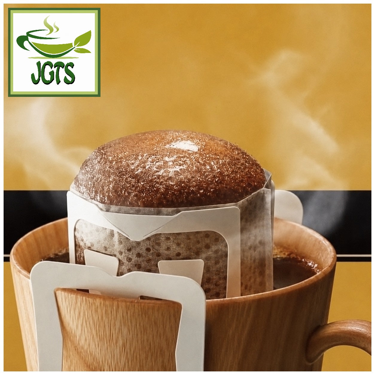 UCC - Artisan's Coffee One-Drip Bitter Classic Blend - Coffee drip filter brewed in Cup