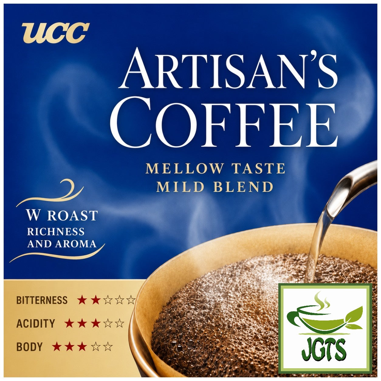 UCC - Artisan's Coffee One-Drip Mild Blend with Mellow Taste - Coffee Flavor chart (E)