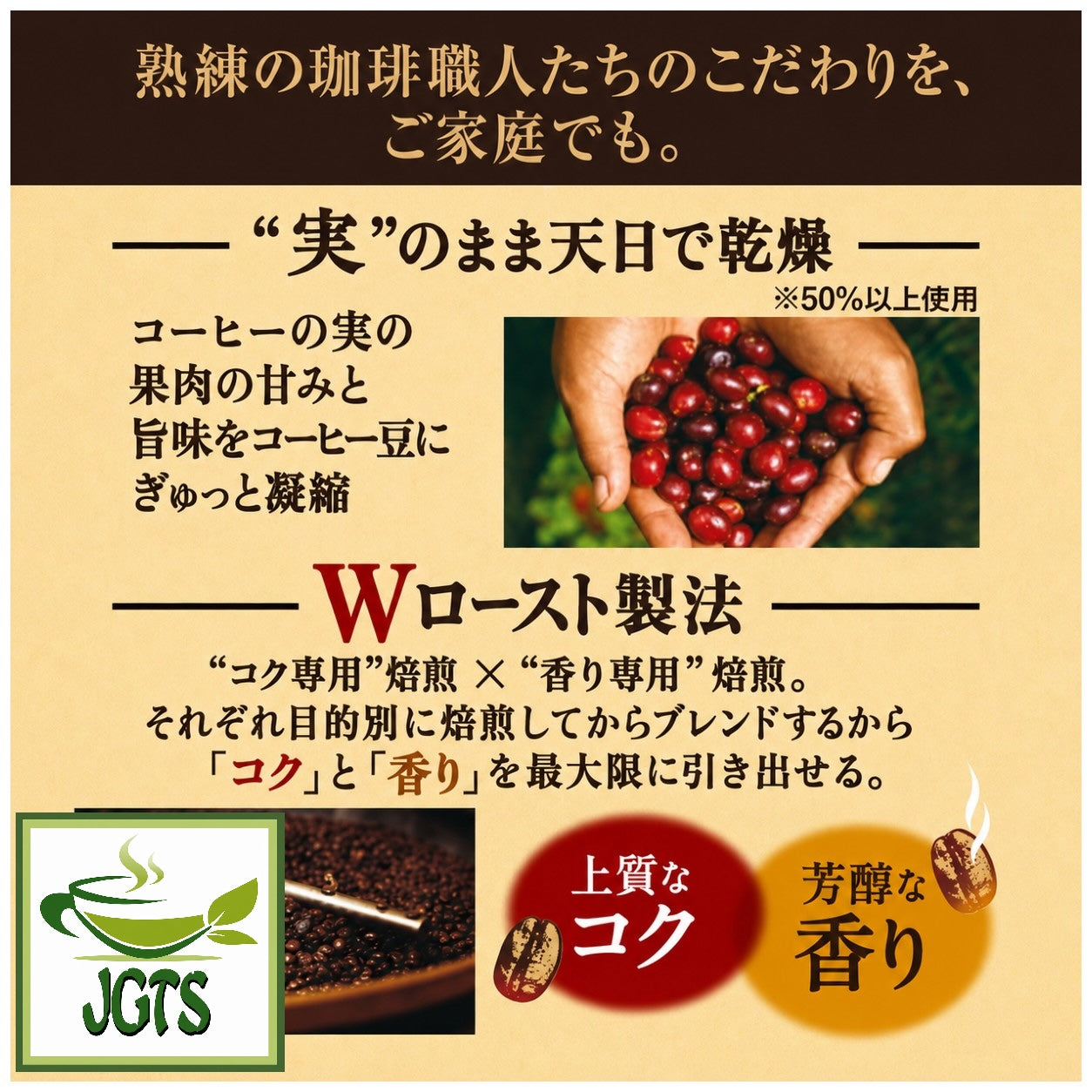 UCC - Artisan's Coffee One-Drip Mild Blend with Mellow Taste - UCC W roasting method 1