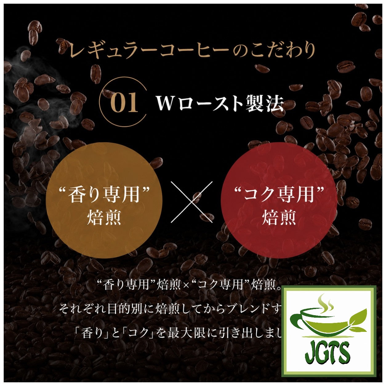 UCC - Artisan's Coffee One-Drip Mild Blend with Mellow Taste - UCC "W" roasting method step 1