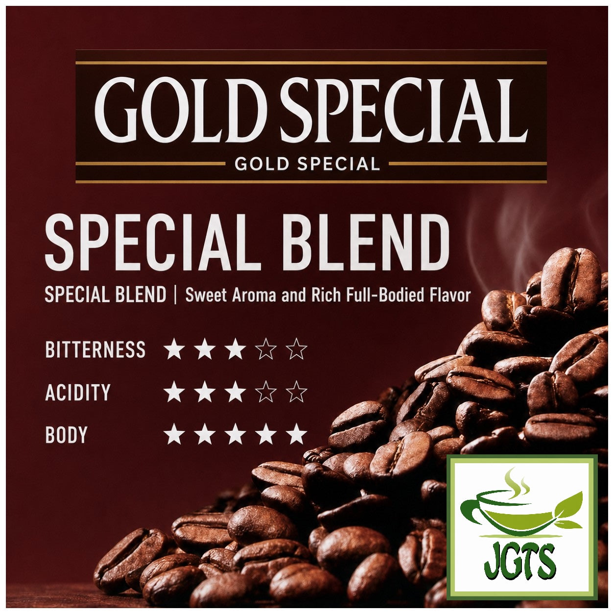 UCC - Gold Special "Special" Blend Ground Coffee  - Flavor chart (E)