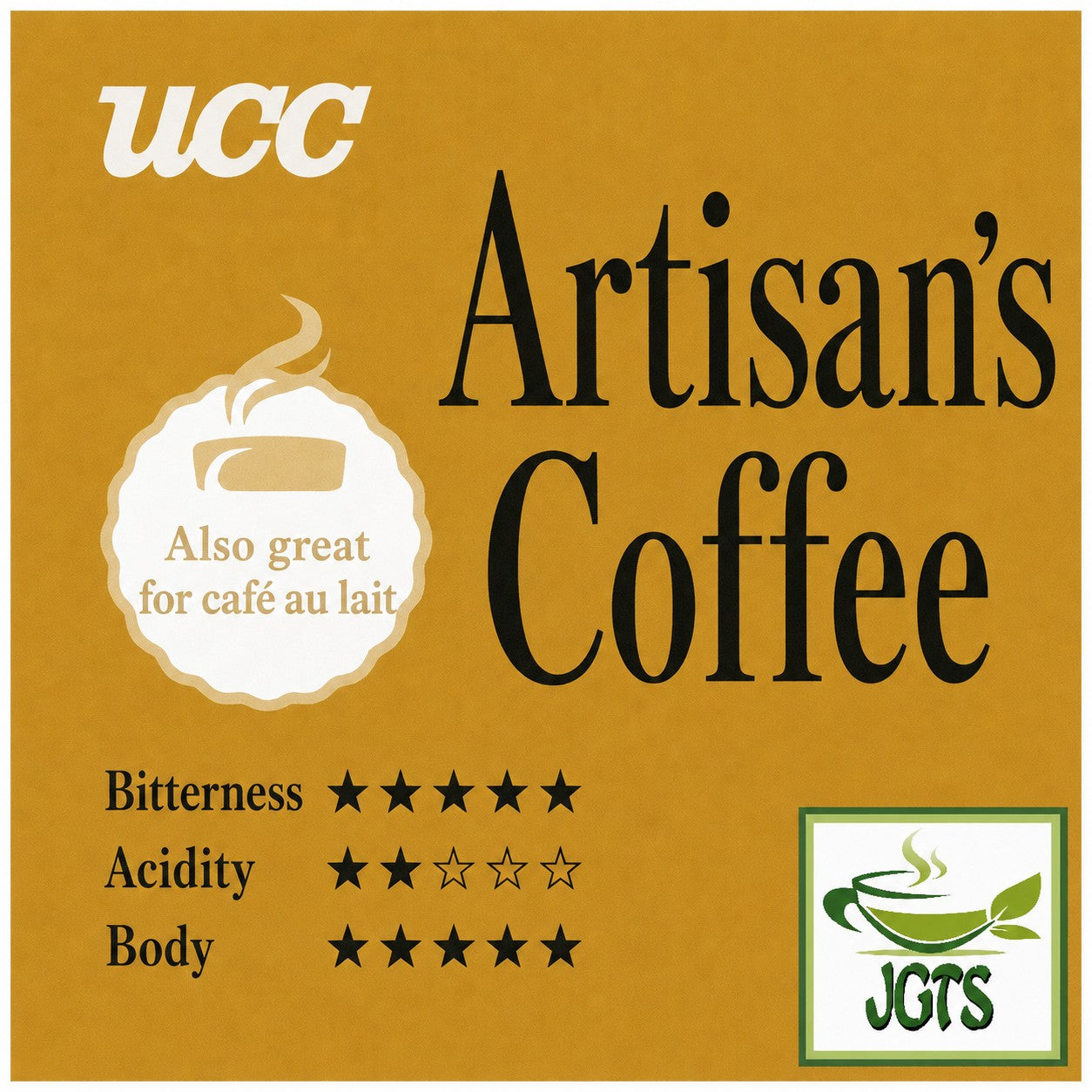 UCC . Artisan's Coffee Bitter Classic Blend Ground Coffee - Coffee Flavor chart (E)