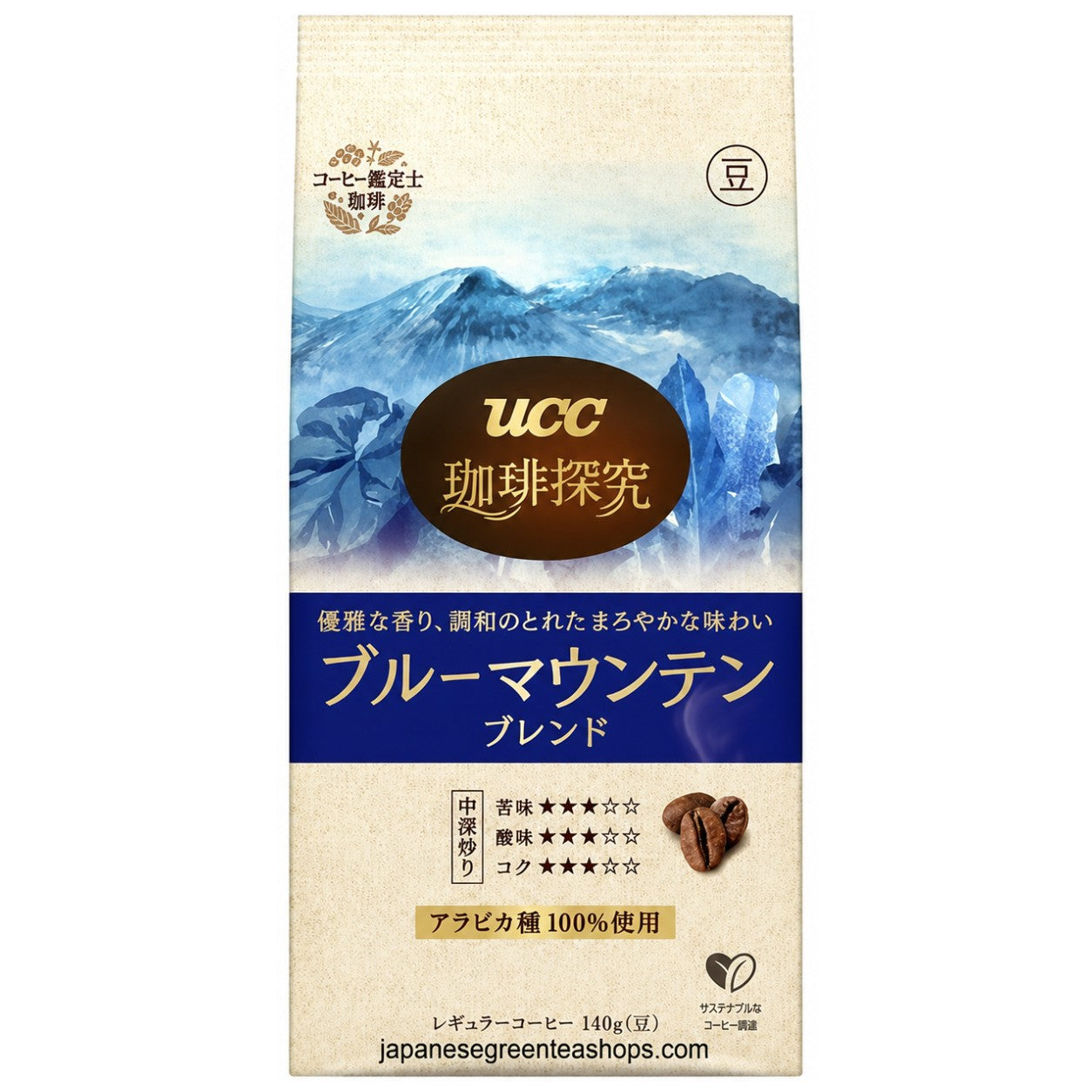 UCC . Coffee Exploration Roasted Beans Blue Mountain Blend