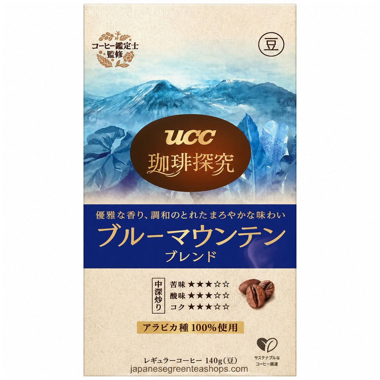 UCC Coffee Exploration Roasted Beans Blue Mountain Blend