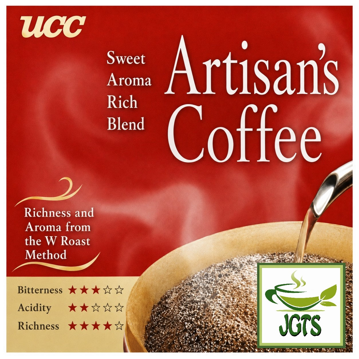 (UCC) . Artisan's Coffee One-Drip Sweet Aroma Rich Blend - Coffee Flavor chart (E)