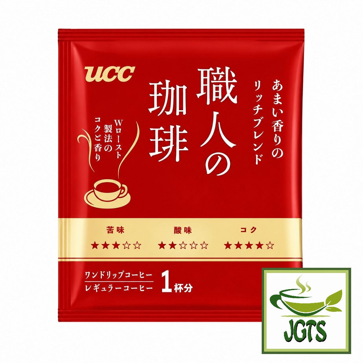 (UCC) . Artisan's Coffee One-Drip Sweet Aroma Rich Blend - Individually wrapped package