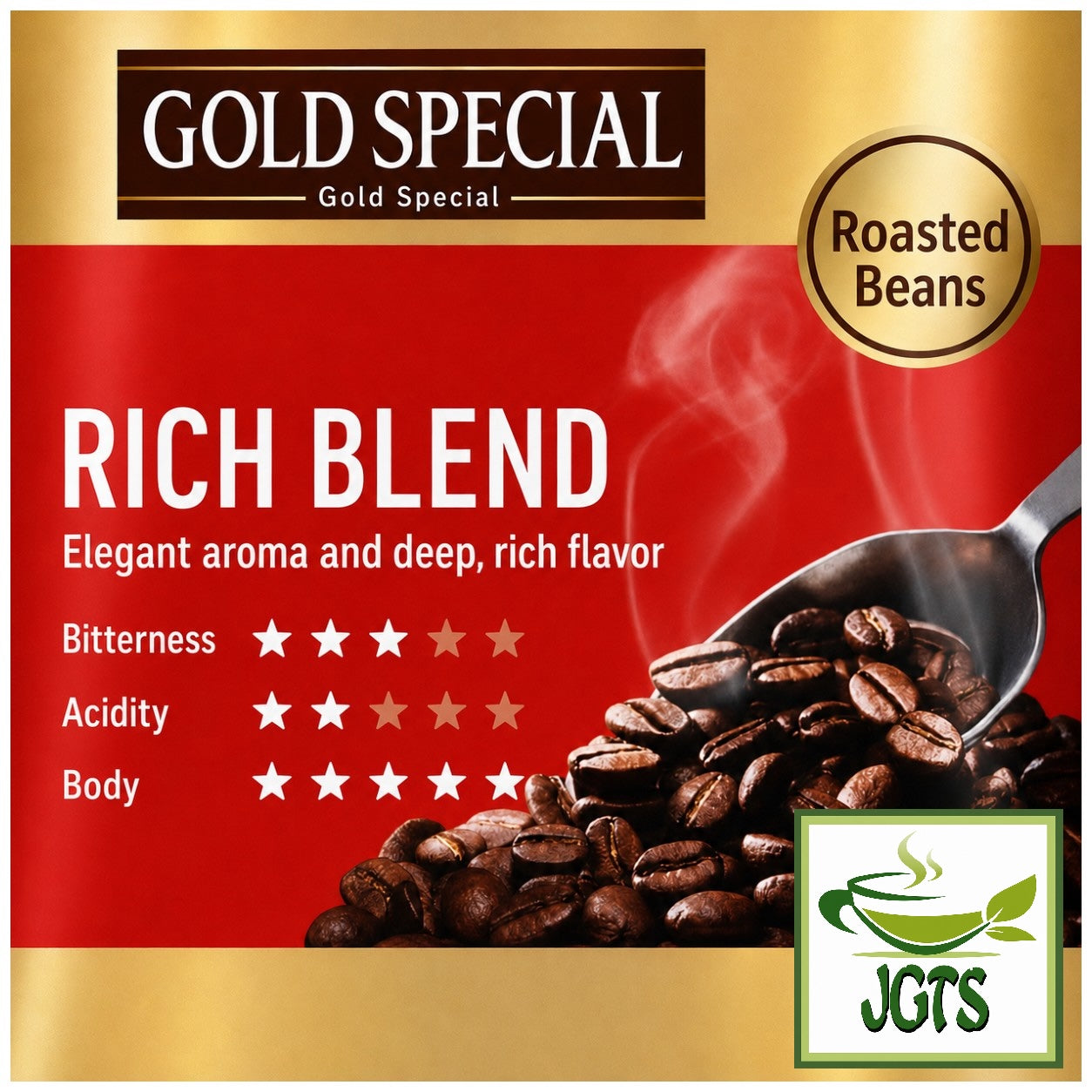 (UCC) . Gold Special "Rich" Blend Coffee Beans - Flavor chart (E)