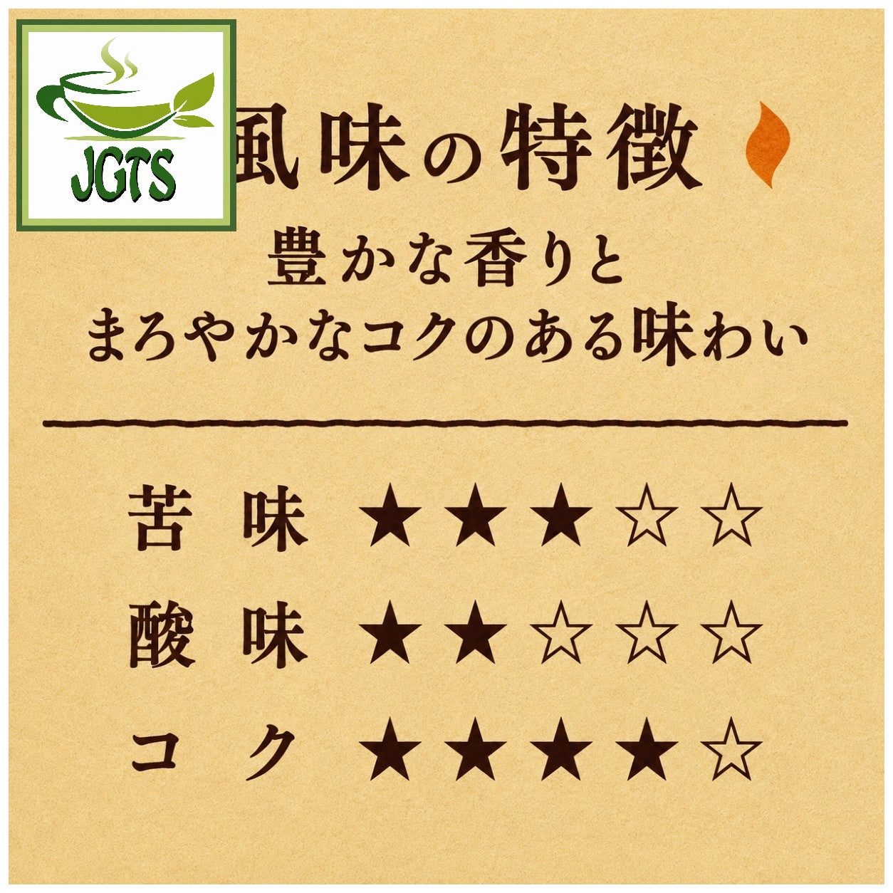 (UCC) . Oishii Caffeine-less Ground Coffee 8 Pack - Coffee flavor Chart