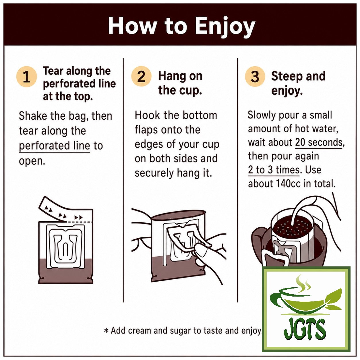 (UCC) . Oishii Caffeine-less Ground Coffee 8 Pack - How to drip brew caffeineless coffee (E)