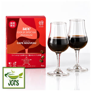 (UCC) GOLD SPECIAL PREMIUM One-Drip Coffee Cafe Nouveau (Limited Time Offer) - Box with 2 glasses of brewed coffee