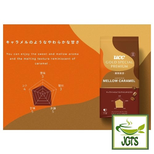 (UCC) GOLD SPECIAL PREMIUM Roasted Beans Mellow Caramel - Flavor chart