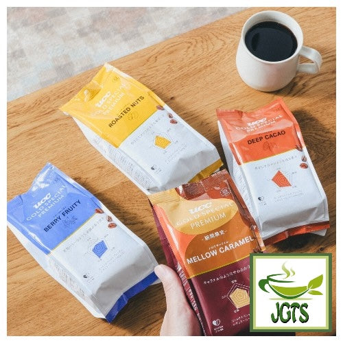 (UCC) GOLD SPECIAL PREMIUM Roasted Beans and Nuts - 4 coffee bean blends by UCC