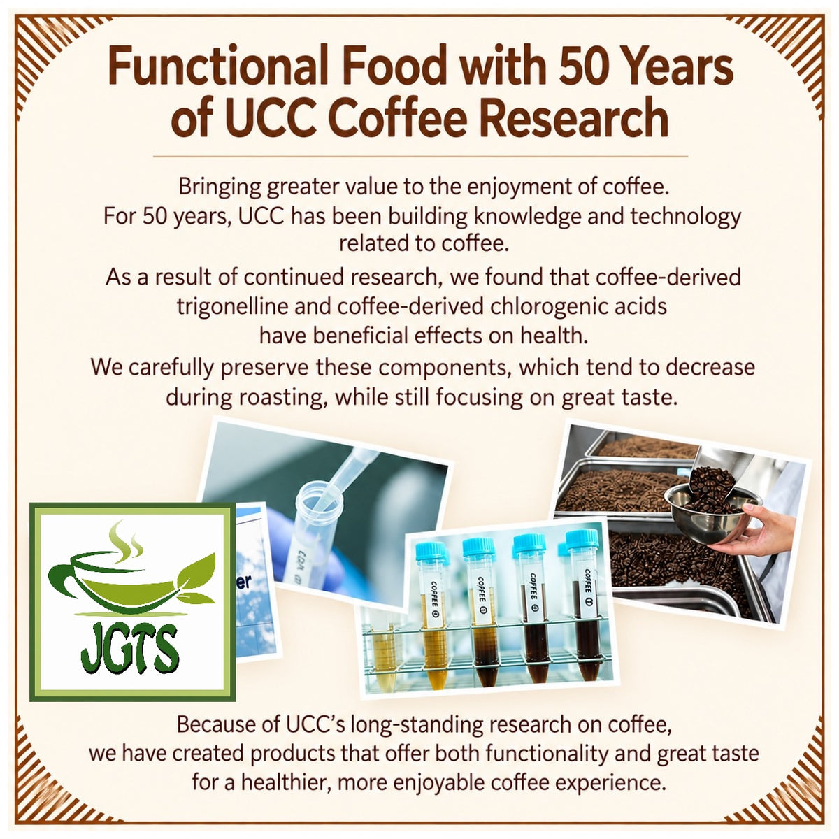 (UCC) &Healthy Delicious Triglyceride Care Ground Coffee - Coffee-derived chlorogenic acids 4 (E)