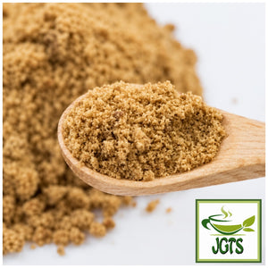 (Ueno Sugar) Okinawa Brown Sugar - Powdered sugar on a spoon