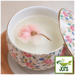 Ujien Sakura Tea - Cherry blossom in cup