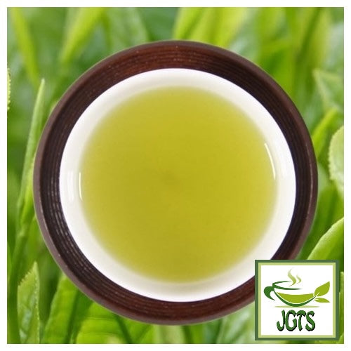 Ujien Yamecha Tea Bags - Photograph of brewed tea