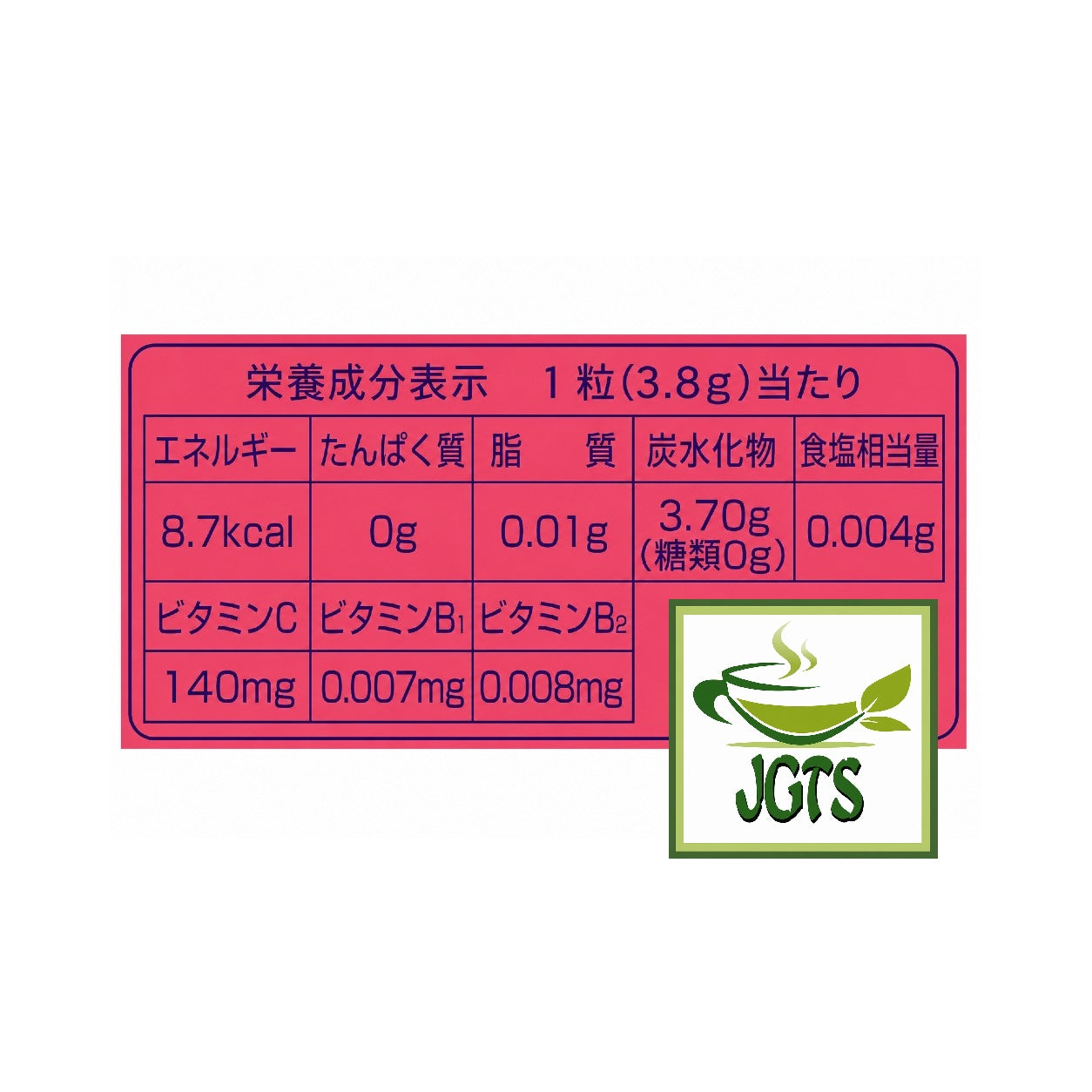 (VC-3000) Throat Candy Pink Grapefruit Nutrition information